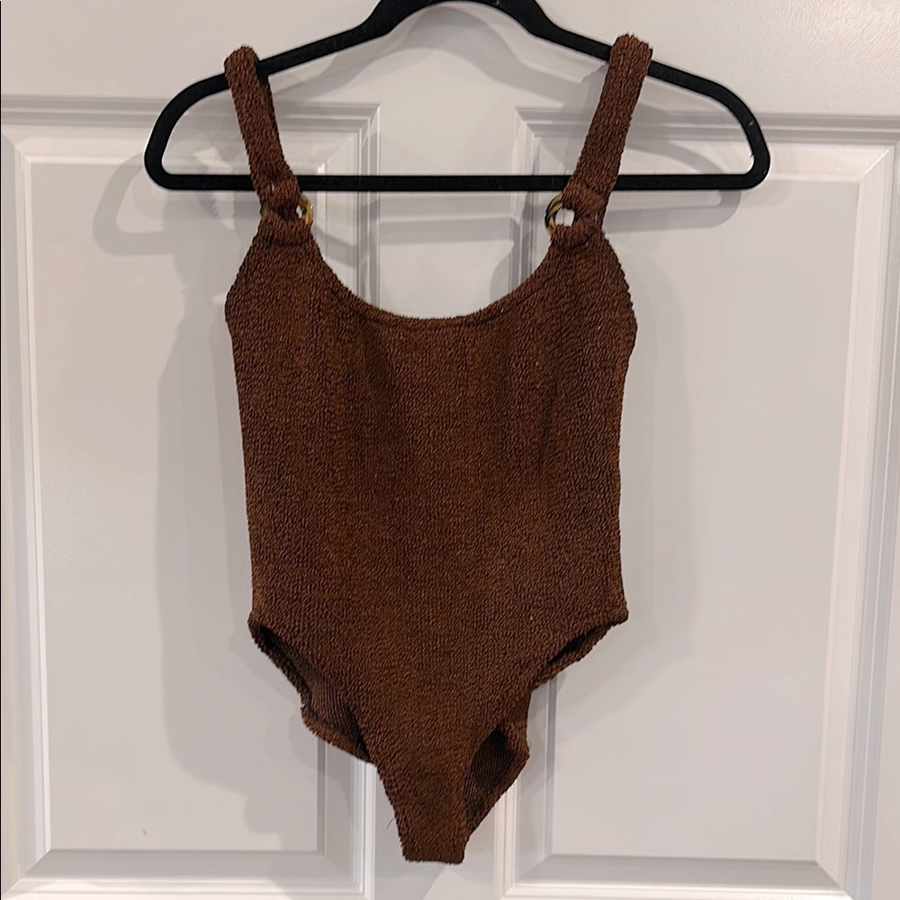 Hunza G Domini metallic Bronze one piece